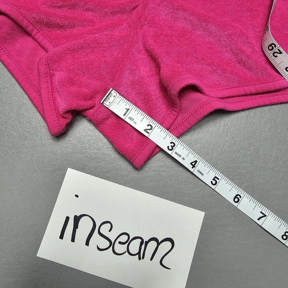 pro player pink high rise towel shorts women's size medium - Picture 4 of 9